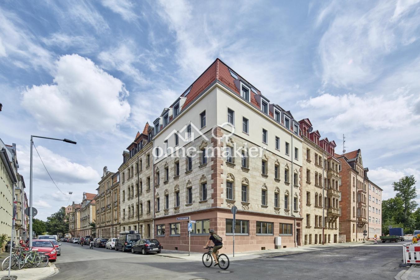 Restaurierte Jugenstilfassade