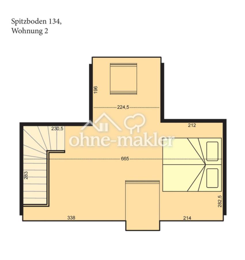 Obere Wohn- und Schlafebene