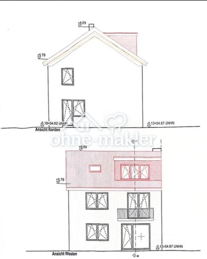 Seiten-/Gartenansicht