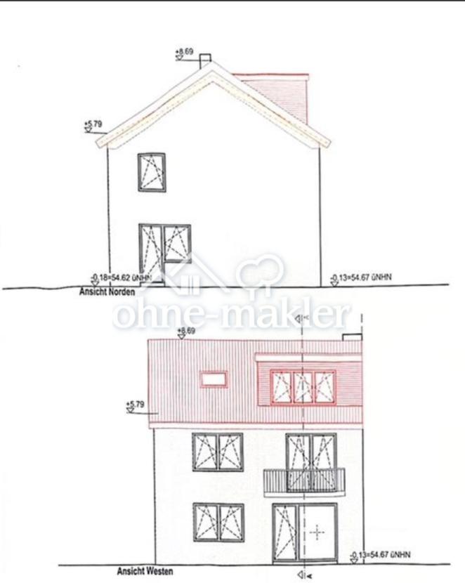 Seiten-/Gartenansicht