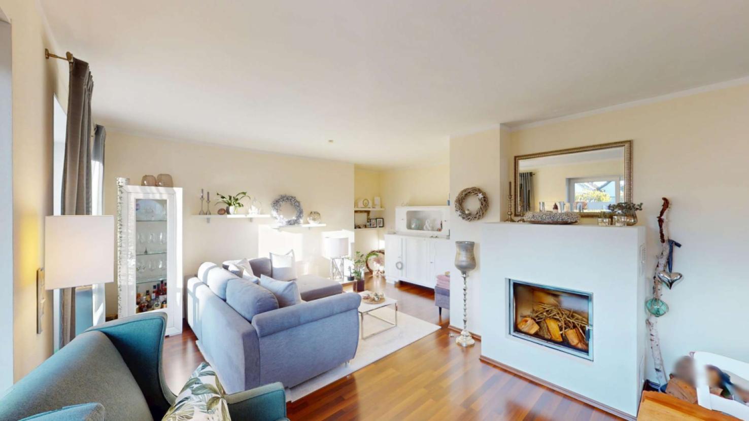 Offener Wohn-Essbereich im EG