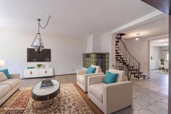 Wohnbereich-virtuell staging