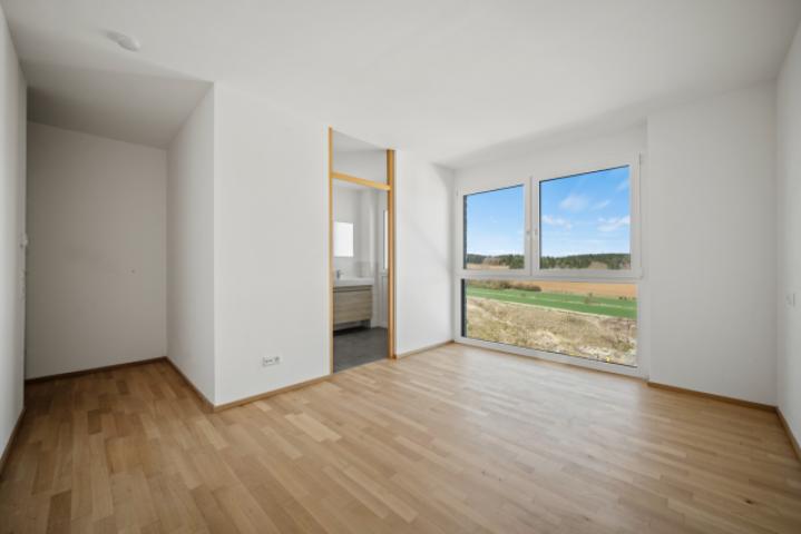 Schlafzimmer mit Tageslichtbad