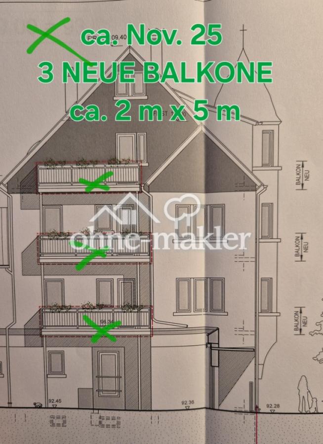 neue Balkone 2 x 5 m