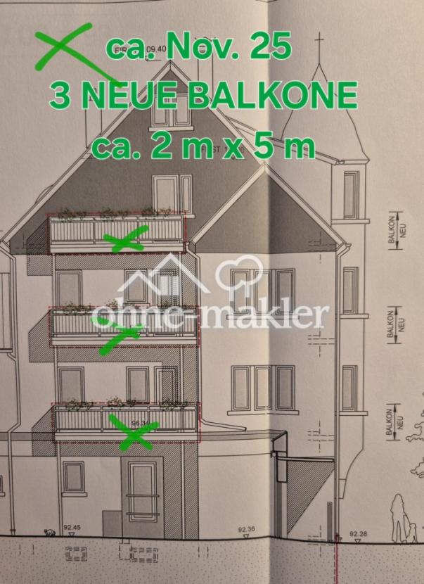 neue Balkone 2 x 5 m