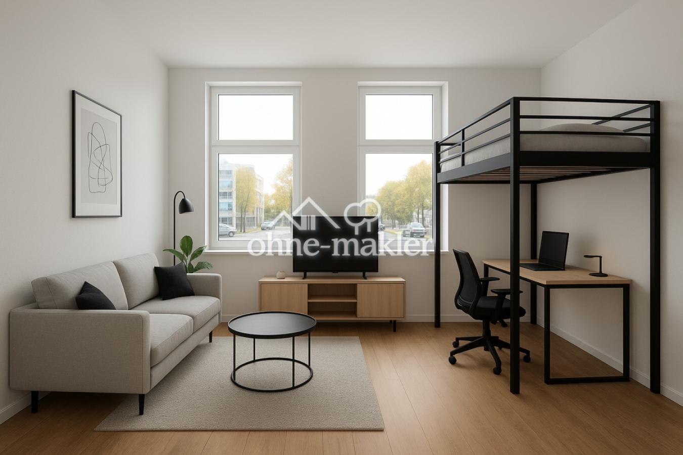 Wohn- und Schlafbereich - KI