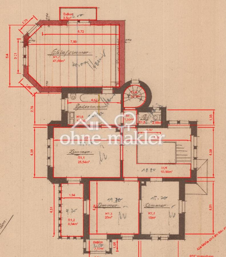1. OG - Badezimmer mit Küche 