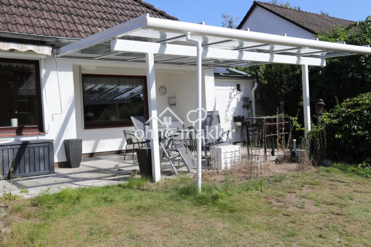 Terasse mit Glasdach