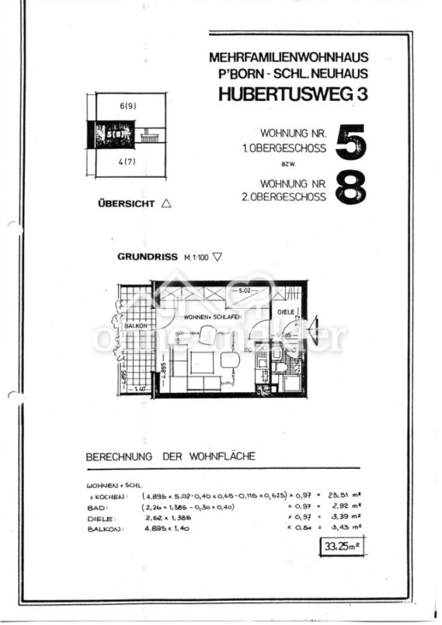 Detailgetreuer Grundriß