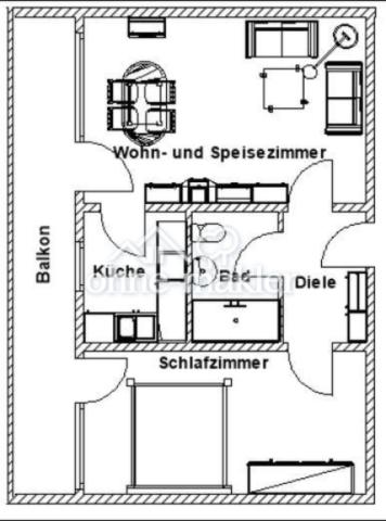 Grundriss – 51 m² Wohnfläche