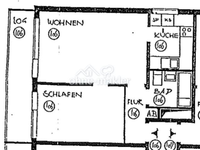 Grundriss – 47 m² Wohnfläche