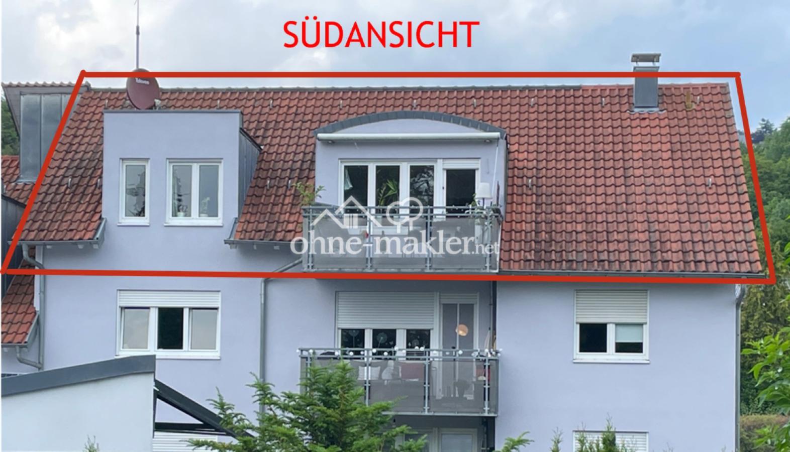 SÜDANSICHT MIT BALKON