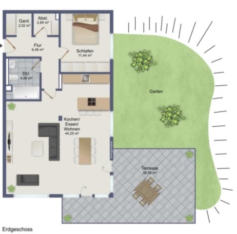 Grundriss EG-Wohnung