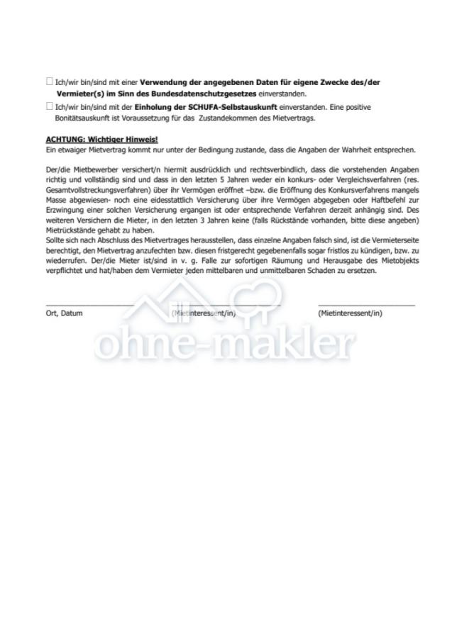 Selbstauskunftsformular 3