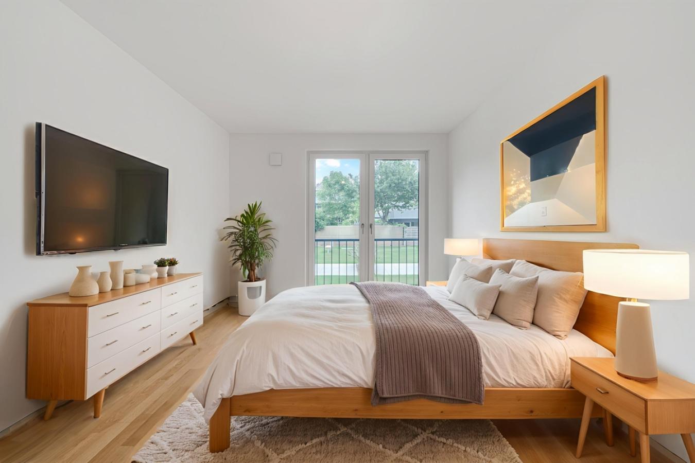 Möblierungsbeispiel Schlafzimmer