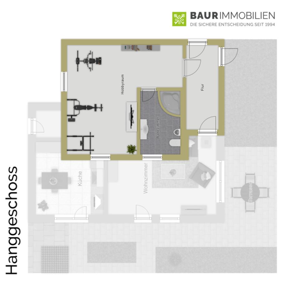 Hanggeschoss Hobbyraum