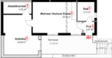Grundriss Whg 1