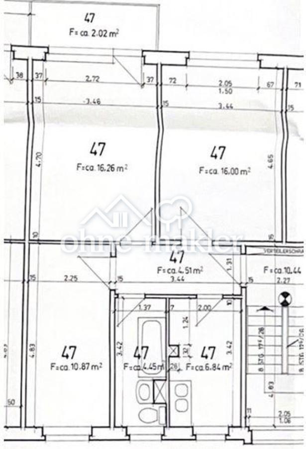 Grundriss der Wohnung