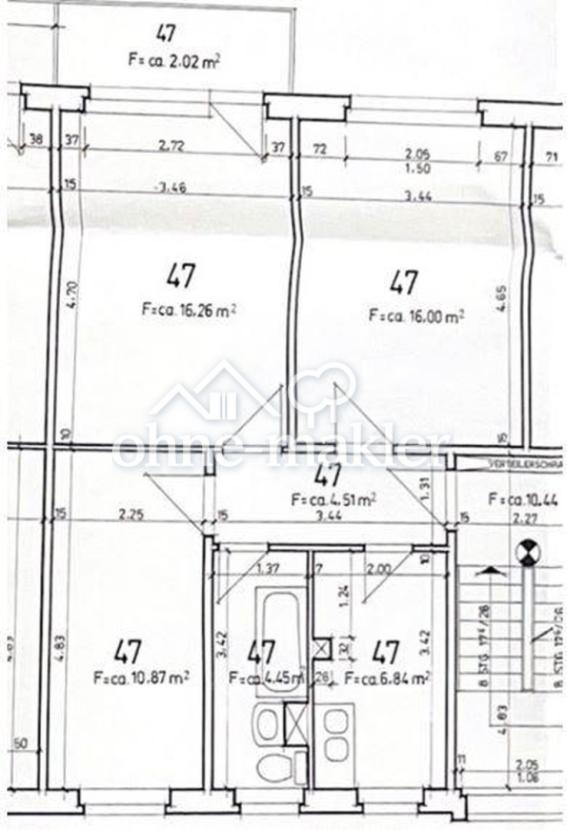 Grundriss der Wohnung
