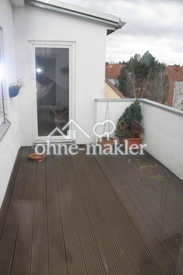 Loggia - Blick vom Wohnzimmer