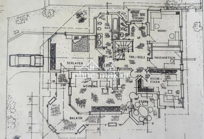 Grundriss Hauptwohnung