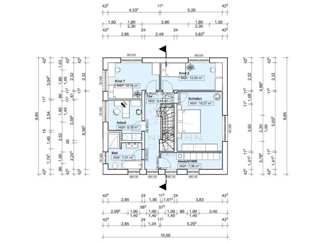 Grundriss Obergeschoss