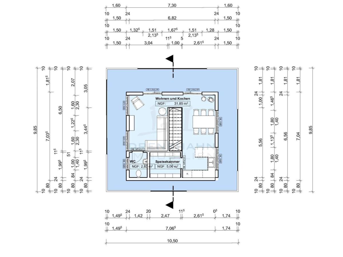 Grundriss Staffelgeschoss