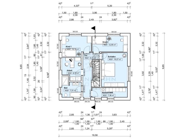 Grundriss Obergeschoss
