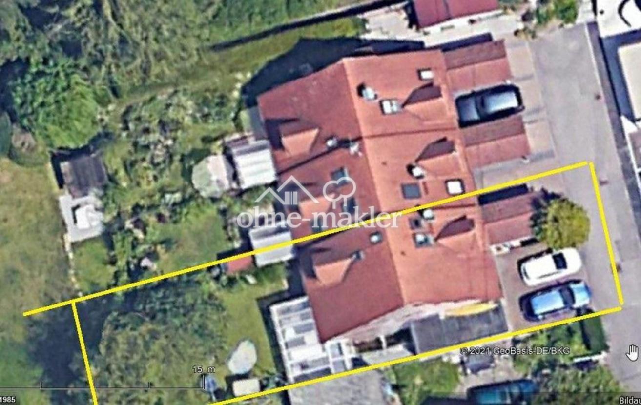 Luftbild, gelb umrahmter Teil