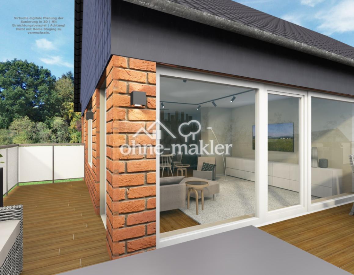 Blick in den Wohnbereich Visu