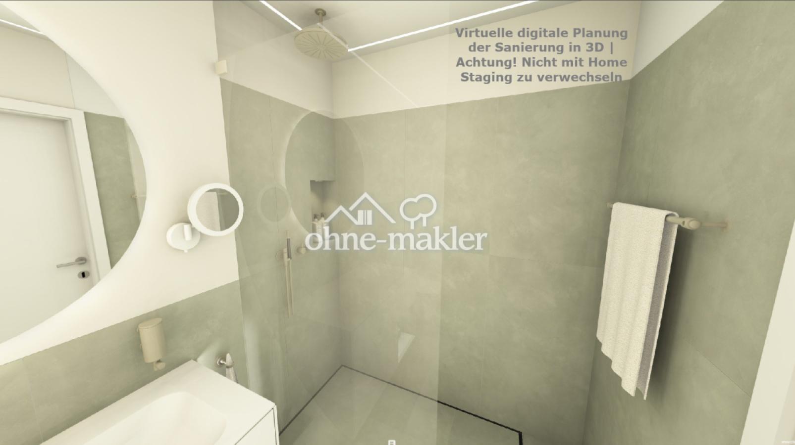 Modernes Duschbad (Planung)