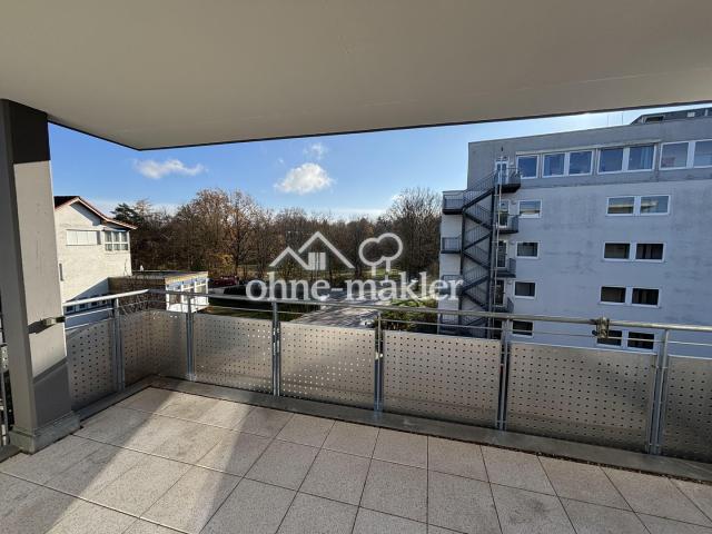 Blick vom Balkon auf Kurpark