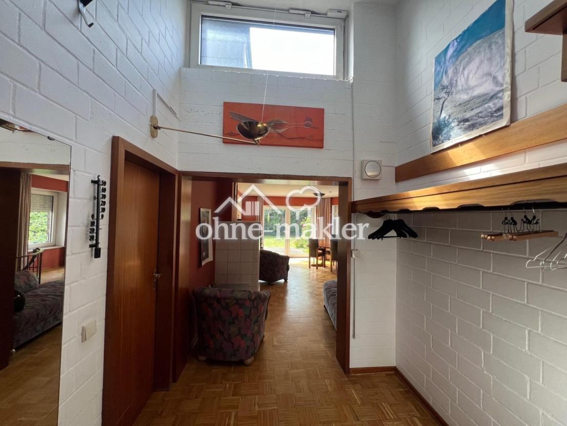 Eingangsdiele mit Sheddach