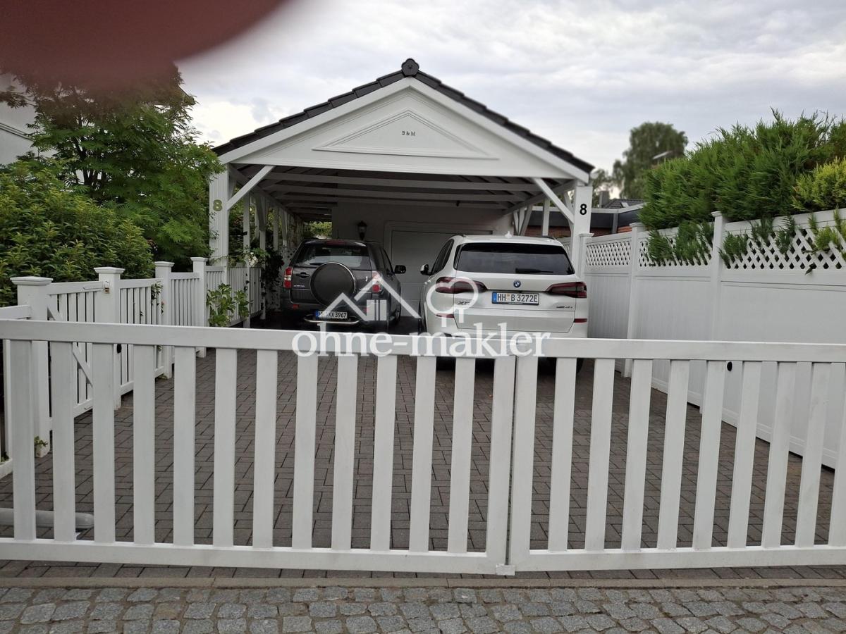 1Garage + Carport für 2 Autos