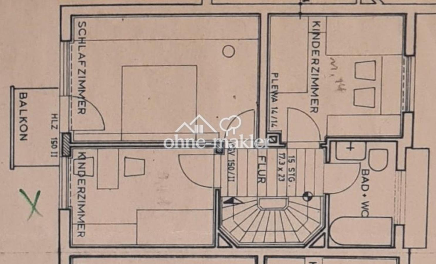 Obergeschoß nicht detailgetreu