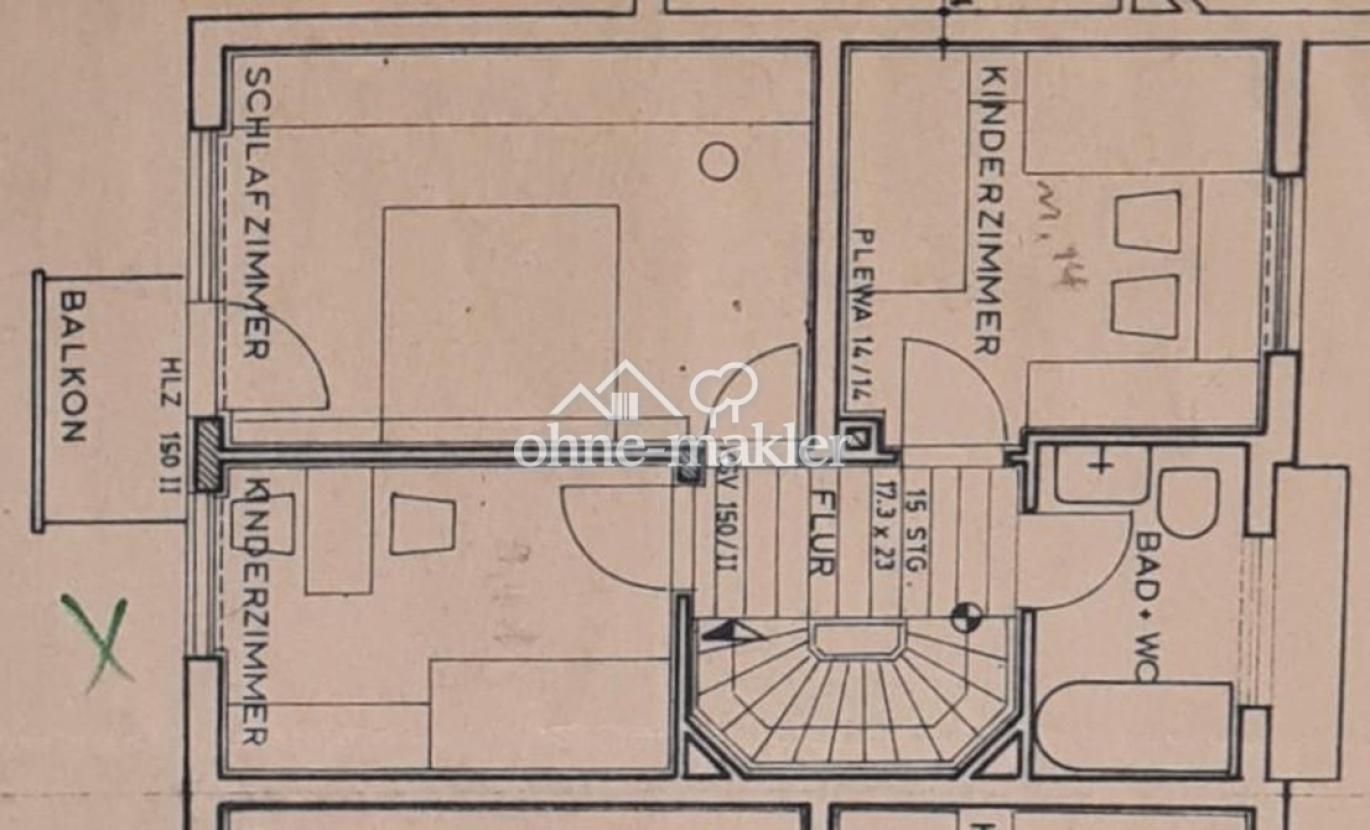 Obergeschoß nicht detailgetreu