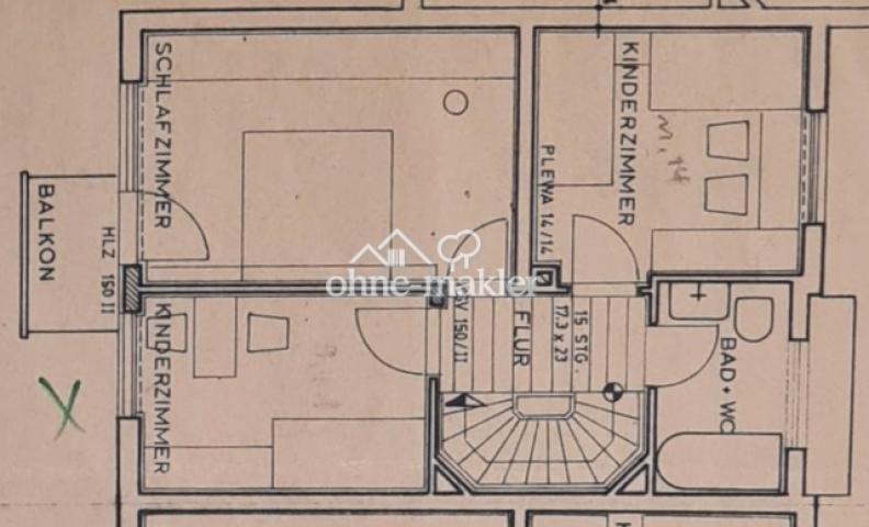 Obergeschoß nicht detailgetreu