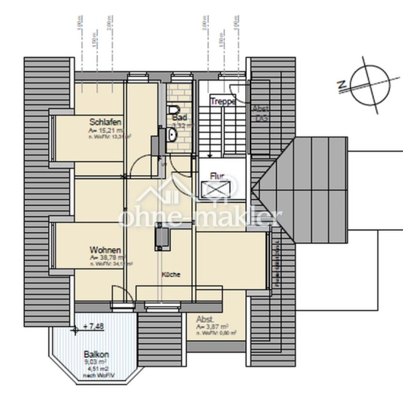 Grundriss Dachgeschoss