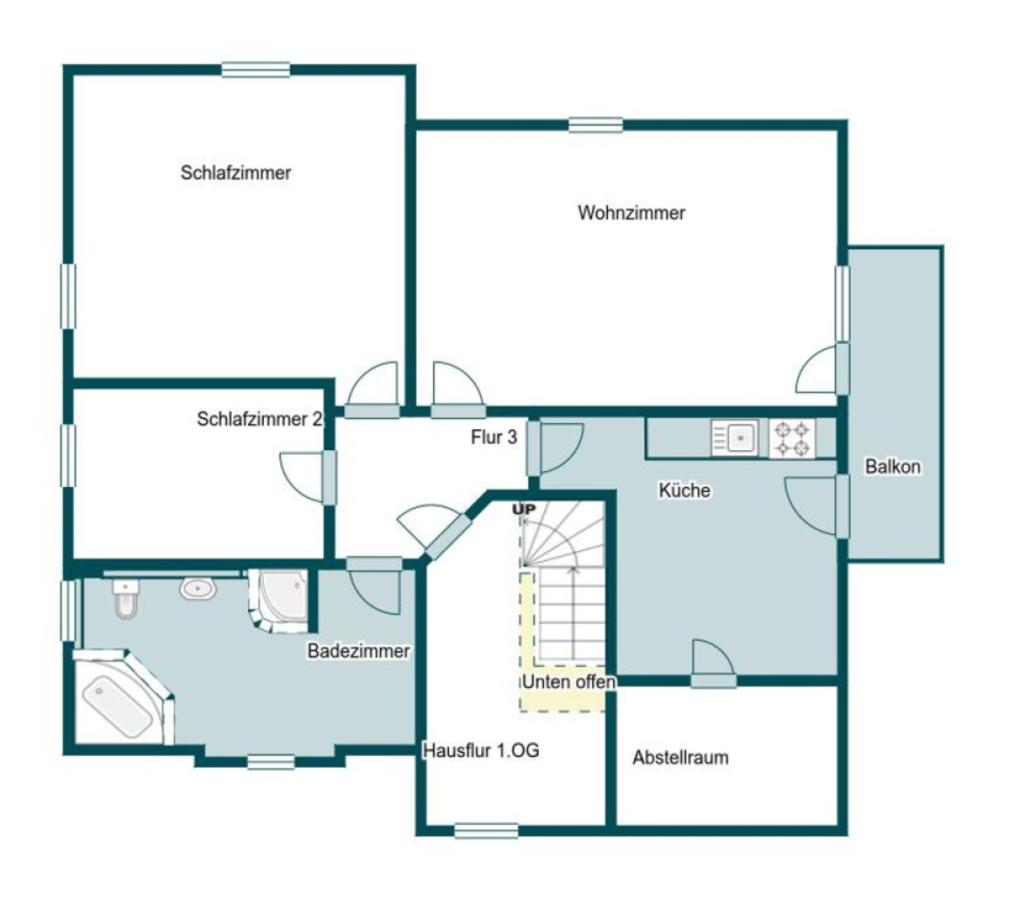 Grundriss Skizze 1.OG