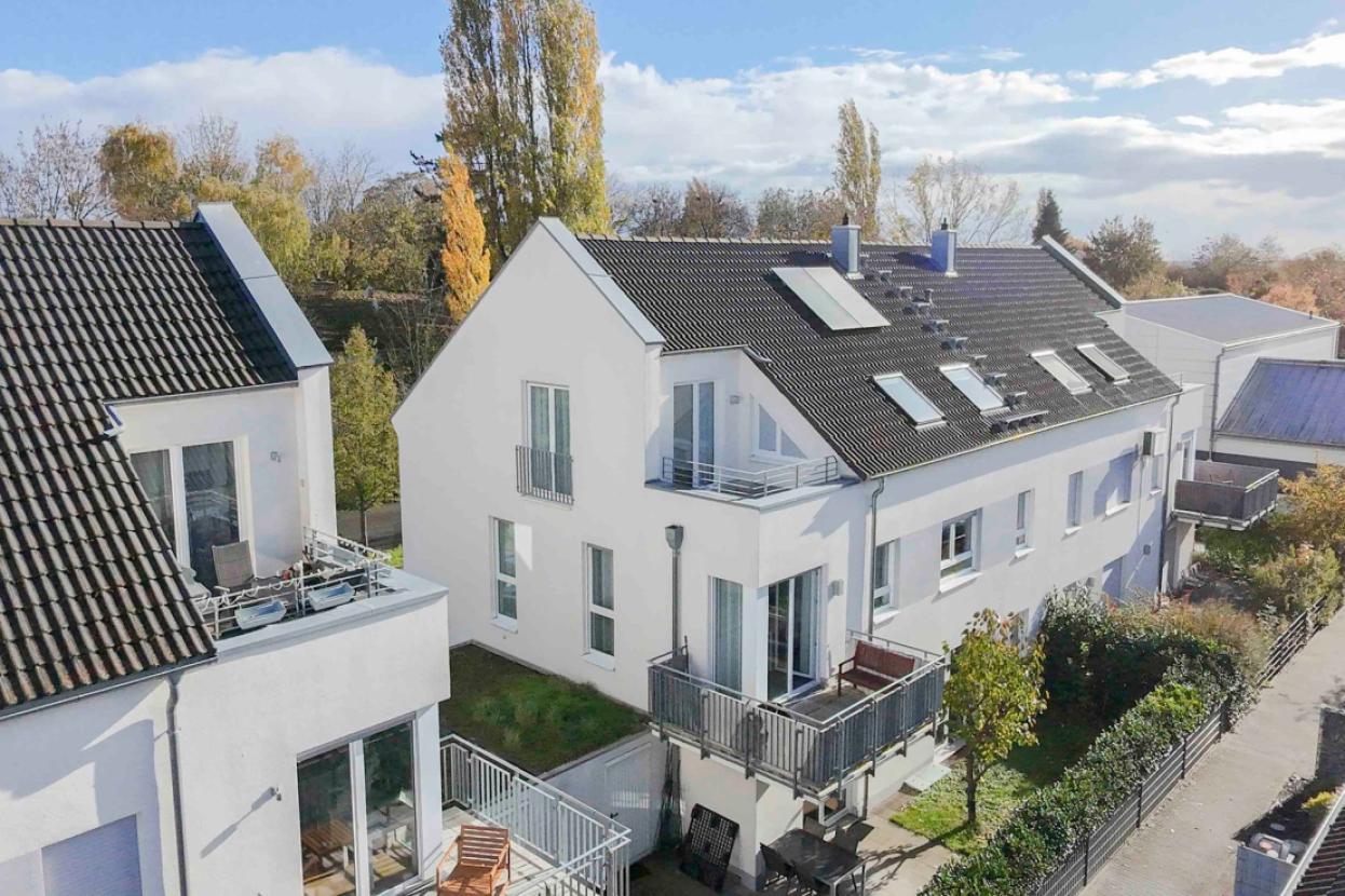 Rückansicht auf Haus