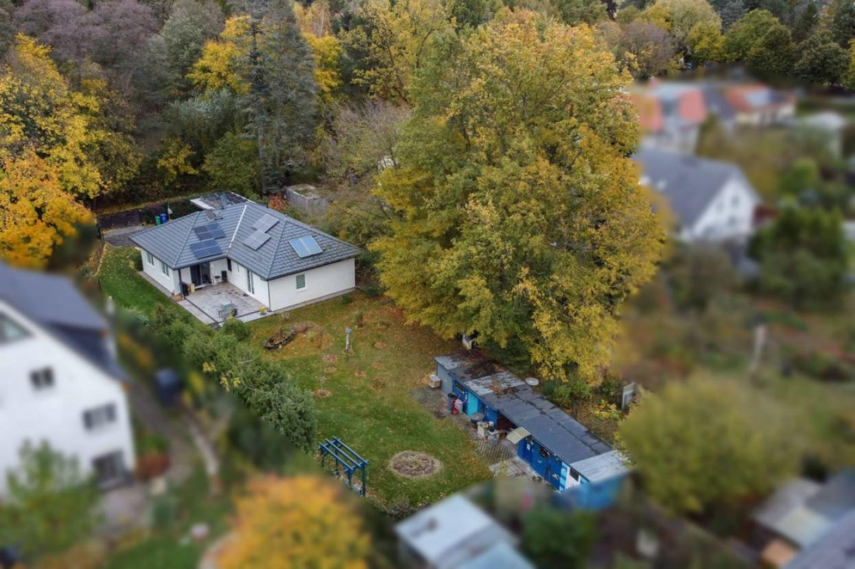 Luftbild Haus und Garten