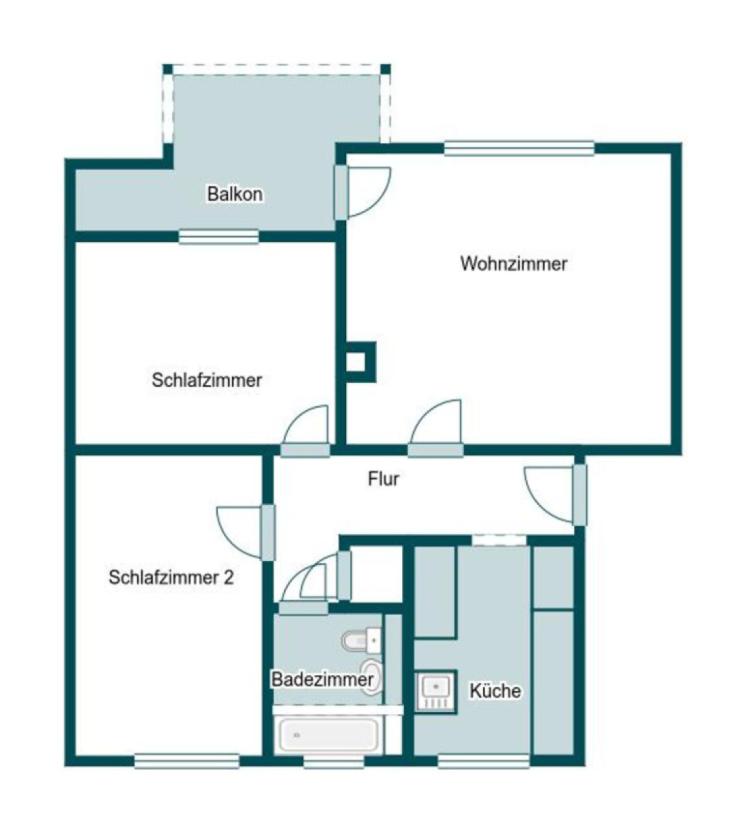 Grundriss Skizze 2.OG