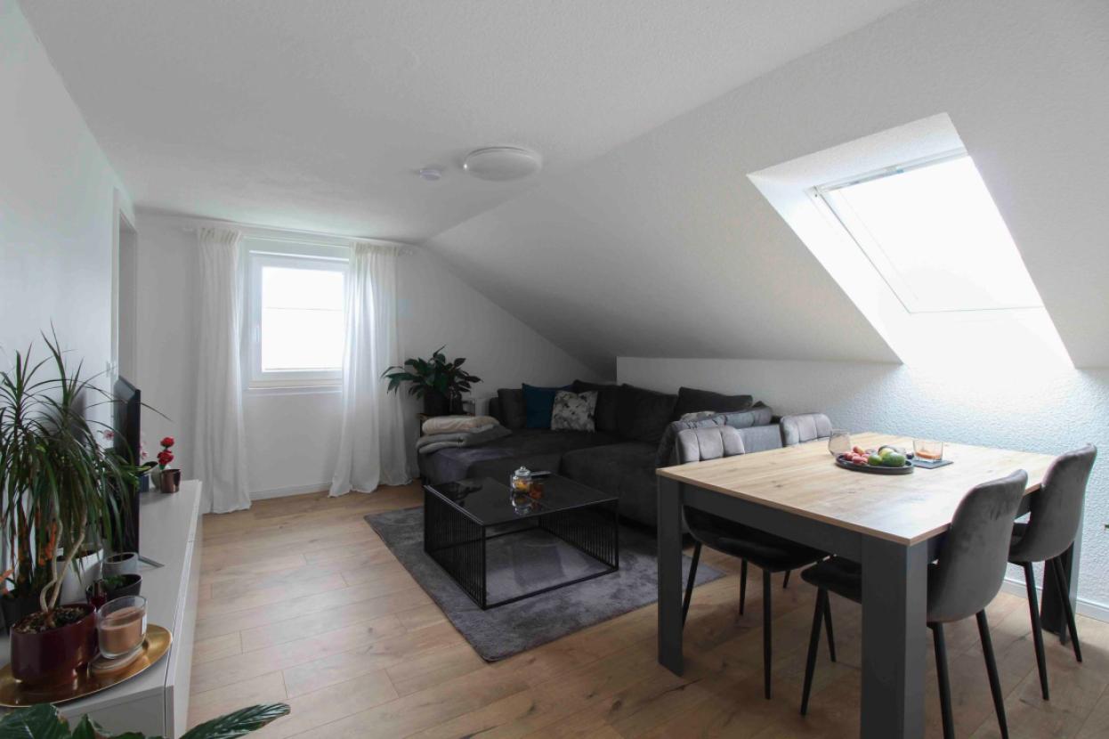 Wohnzimmer Dachgeschosswohnung