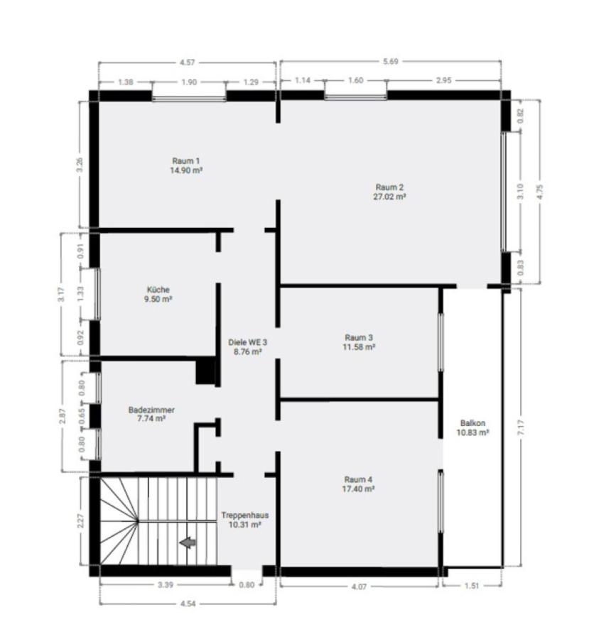 Grundriss Skizze 1.OG