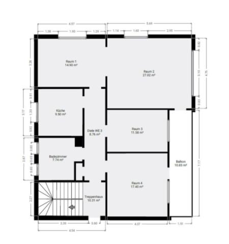 Grundriss Skizze 1.OG