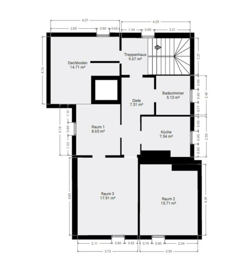 Grundriss Skizze 2.OG