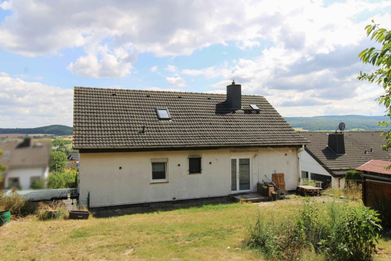 Rückansicht mit Garten