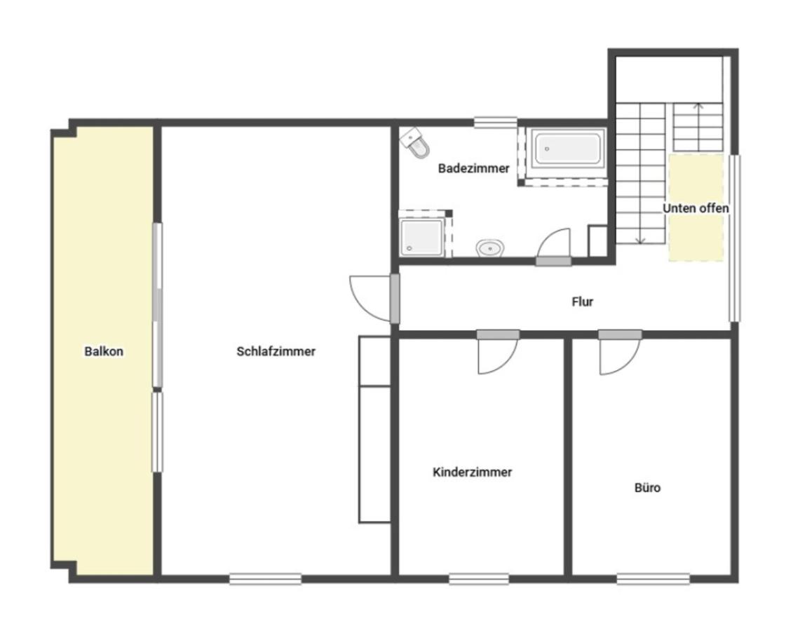 Grundriss Skizze 1. OG