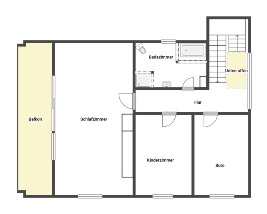 Grundriss Skizze 1. OG