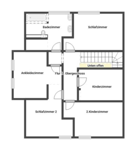 Grundriss Skizze 1. OG